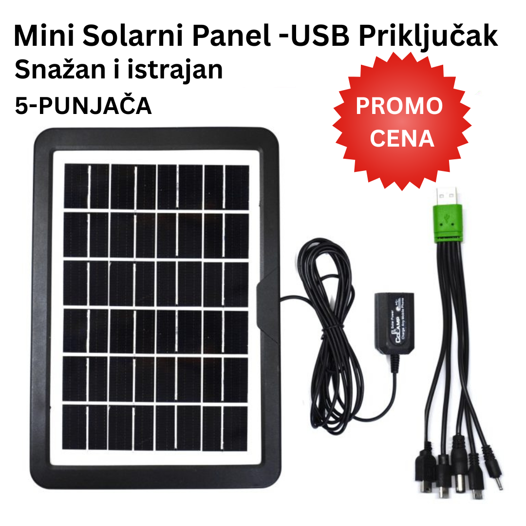 Prenosivi Solarni Panel - Punjač