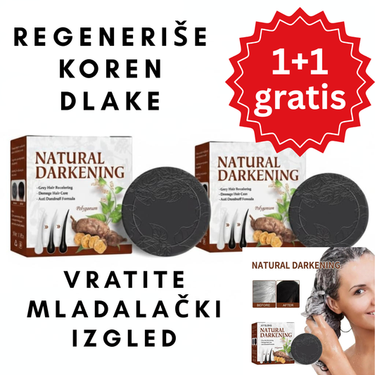 Sapun Za Potamnjivanje Kose 1+1 Gratis-NATURAL DARKENING